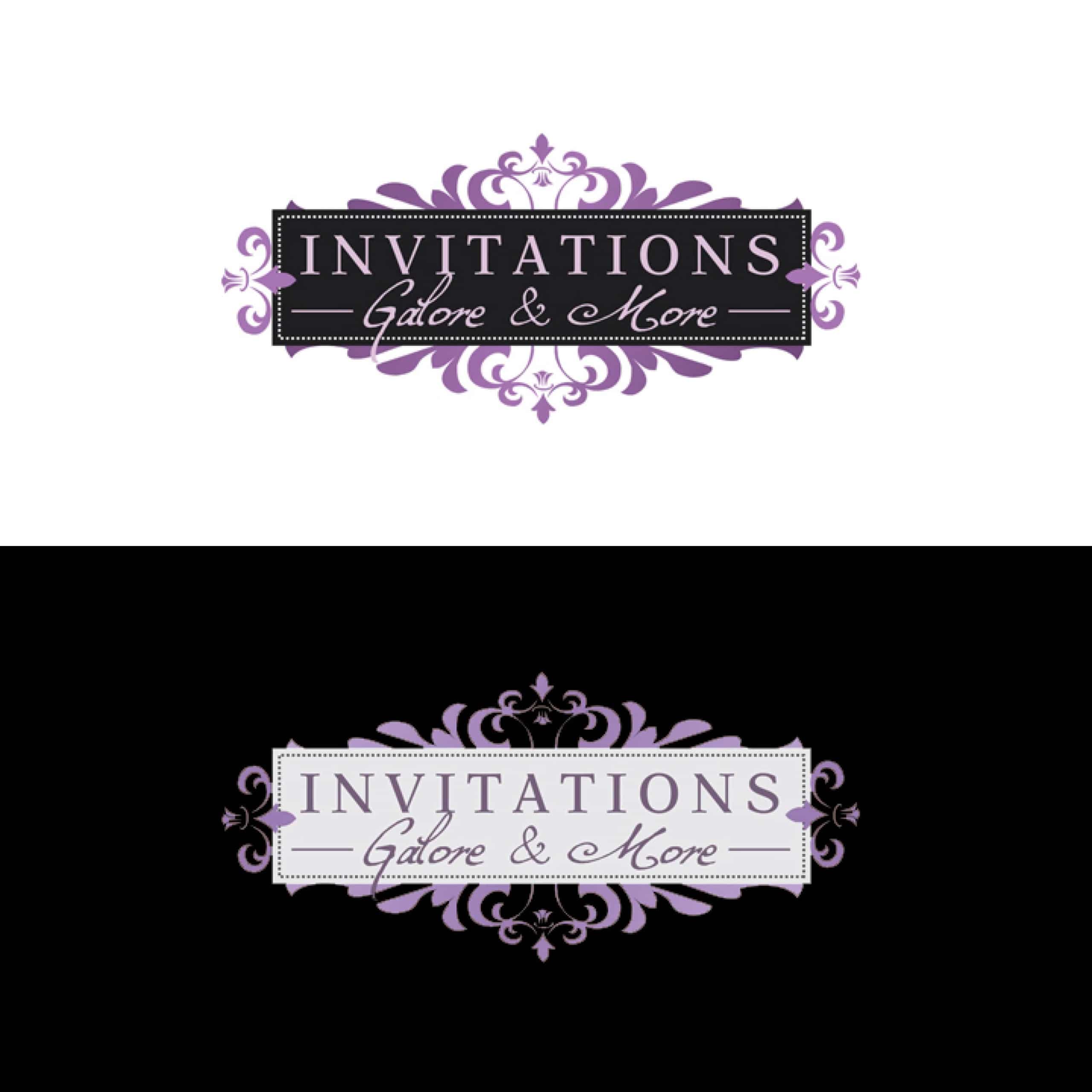 Invitations Galore & More - Logo Design