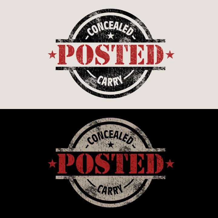 Concealed Carry Posted - Logo Design