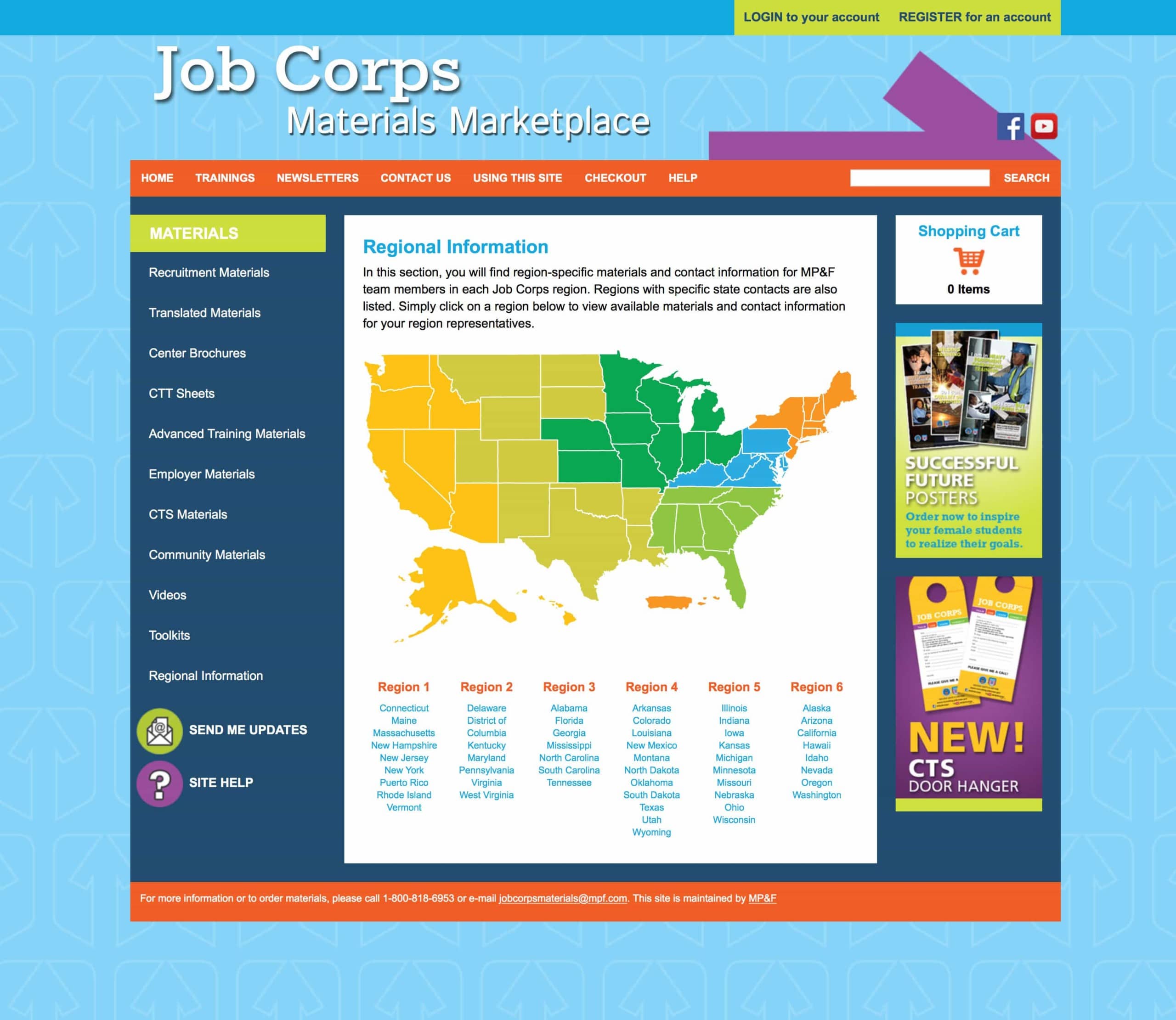 Job Corps - Website Design