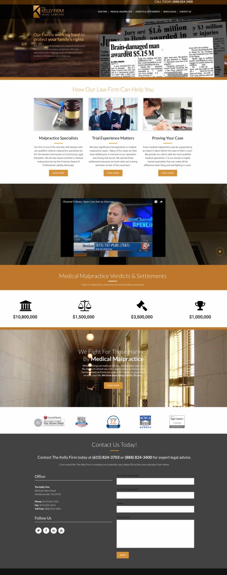 Kelly Firm - Website Design