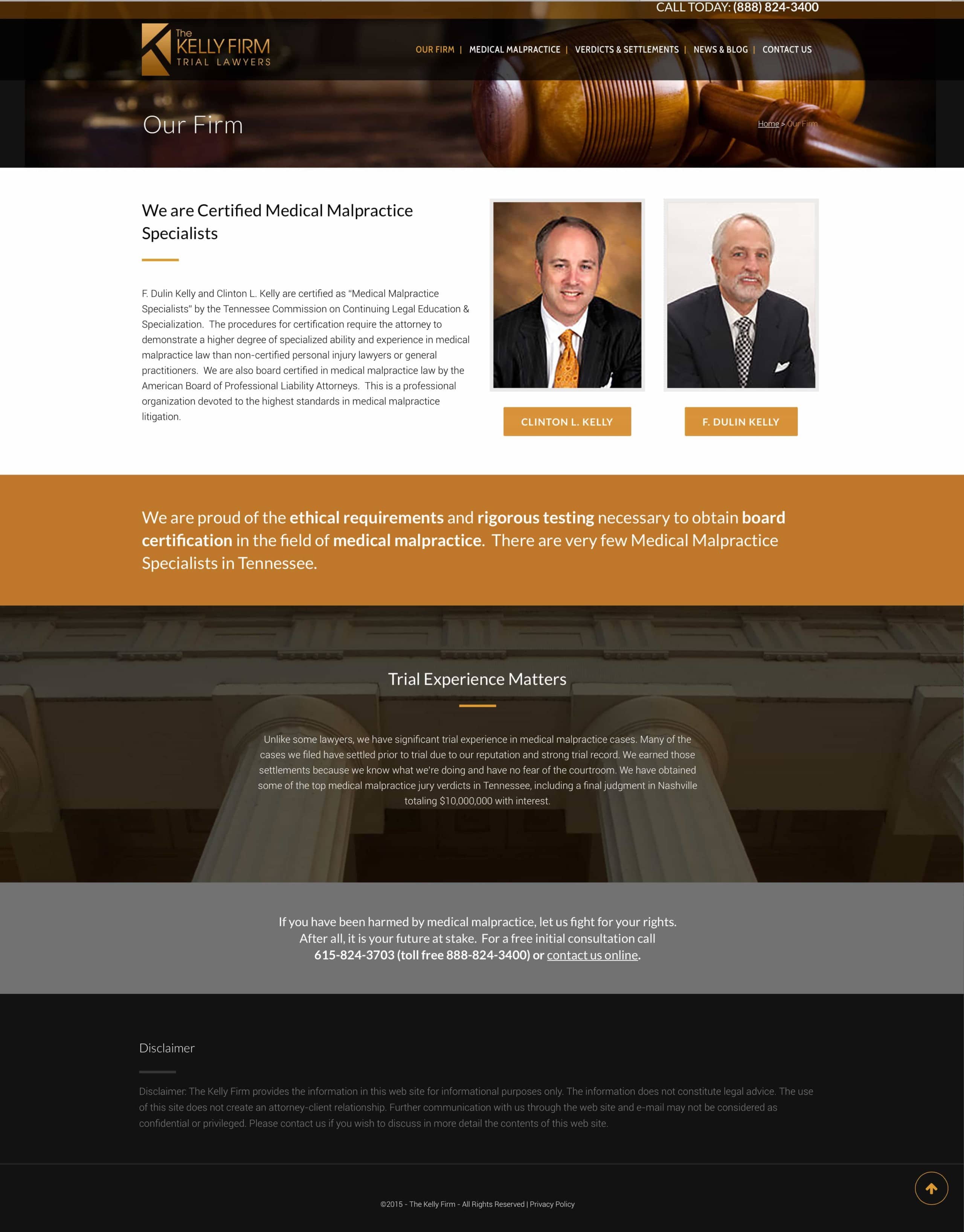 Kelly Firm - Website Design