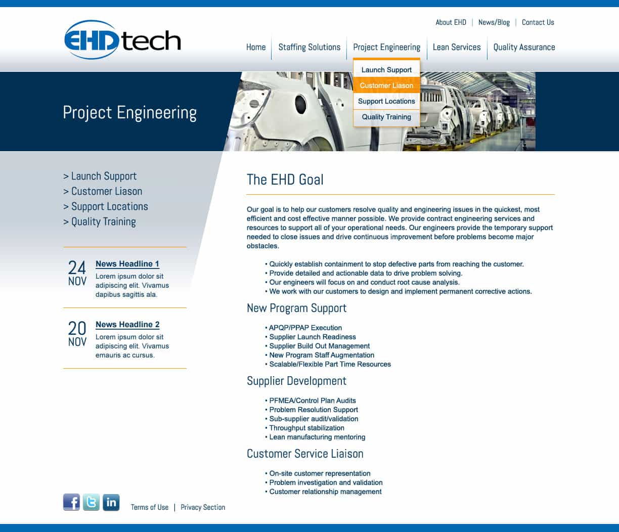 EHD - Website Design