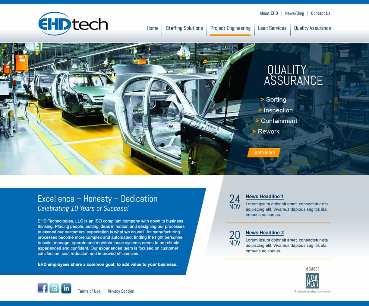 - Website DesignEHD