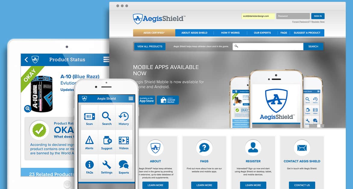Aegis Shield - Responsive Website Design